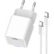 Зарядное устройство ColorWay GaN Mini 30W PD Port PPS USB (Type-C PD + USB QC4.0) cable Type-C