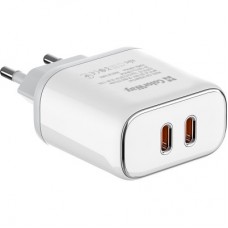 Зарядное устройство ColorWay Power Delivery Port PPS USB (Type-C PD + Type-C PD) (40W) white (CW-CHS048PD-WT) - Фото
