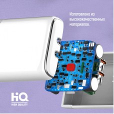 Зарядное устройство ColorWay Power Delivery Port PPS USB (Type-C PD + Type-C PD) (40W) white (CW-CHS048PD-WT) - Фото