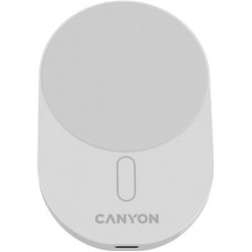 Зарядний пристрій Canyon OnGrip 105 15 W Qi2 Wireless White (CNS-CCH105W) - Фото