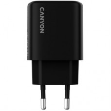 Зарядний пристрій Canyon OnCharge 200 20 W 1xPD EU Black (CNE-CHA200-11) - Фото