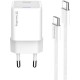Зарядний пристрій ColorWay GaN Mini 25 W PD Port PPS USB-C white cable Type-C (CW-CHS052PDC-WT)