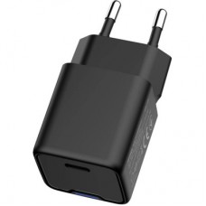 Зарядний пристрій ColorWay GaN Mini 25 W PD Port PPS USB-C black (CW-CHS052PD-BK) - Фото