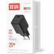 Зарядний пристрій ColorWay GaN Mini 25 W PD Port PPS USB-C black (CW-CHS052PD-BK)
