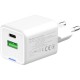 Зарядний пристрій ColorWay GaN Mini 35 W PD Port PPS USB (Type-C PD + USB QC4.0) white (CW-CHS055PD-WT)