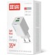Зарядний пристрій ColorWay GaN Mini 35 W PD Port PPS USB (Type-C PD + USB QC4.0) white (CW-CHS055PD-WT)
