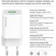Зарядний пристрій ColorWay GaN Mini 35 W PD Port PPS USB (Type-C PD + USB QC4.0) white (CW-CHS055PD-WT)