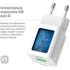 Зарядний пристрій ColorWay GaN Mini 35 W PD Port PPS USB (Type-C PD + USB QC4.0) white (CW-CHS055PD-WT) - Фото