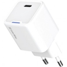 Зарядний пристрій ColorWay GaN Mini 35 W PD Port PPS USB-C white (CW-CHS056PD-WT) - Фото