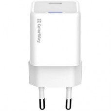 Зарядний пристрій ColorWay GaN Mini 35 W PD Port PPS USB-C white (CW-CHS056PD-WT) - Фото