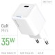 Зарядний пристрій ColorWay GaN Mini 35 W PD Port PPS USB-C white (CW-CHS056PD-WT)