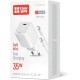 Зарядний пристрій ColorWay GaN Mini 35 W PD Port PPS USB-C white cable Type-C (CW-CHS056PDC-WT)