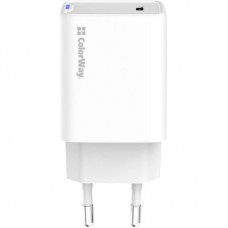 Зарядний пристрій ColorWay GaN Mini 45 W PD Port PPS USB-C white (CW-CHS057PD-WT) - Фото