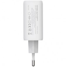 Зарядное устройство ColorWay GaN Mini 50W PD Port PPS USB (Type-C PD 30W + Type-C PD 20W) white - Фото