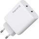 Зарядное устройство ColorWay GaN Mini 50W PD Port PPS USB (Type-C PD 30W + Type-C PD 20W) white