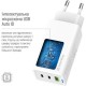 Зарядное устройство ColorWay GaN Mini 65W PD Port PPS USB (USB-2C1A) cable Type-C&Lightning (CW-CHS058PDCL-WT)