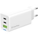 Зарядний пристрій ColorWay GaN Mini 65 W PD Port PPS USB (USB-2C1A) white (CW-CHS058PD-WT)