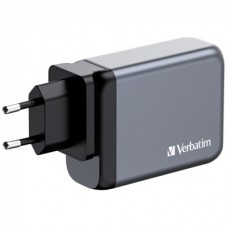 Зарядний пристрій Verbatim GaN 100 W 4 ports (2xUSB-C-100 W, USB-C 65 W/USB-A -3.0) (32202) - Фото
