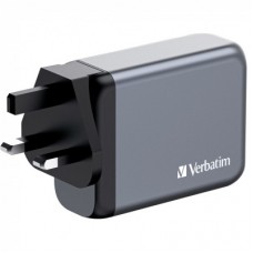Зарядний пристрій Verbatim GaN 100 W 4 ports (2xUSB-C-100 W, USB-C 65 W/USB-A -3.0) (32202) - Фото