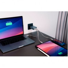 Зарядний пристрій Verbatim GaN 100 W 4 ports (2xUSB-C-100 W, USB-C 65 W/USB-A -3.0) (32202) - Фото
