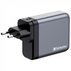 Зарядний пристрій Verbatim GaN 140 W 4 ports (2xUSB-C-140 W, USB-C 20 W / USB-A -3.0) (32203) - Фото