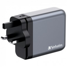 Зарядний пристрій Verbatim GaN 140 W 4 ports (2xUSB-C-140 W, USB-C 20 W / USB-A -3.0) (32203) - Фото