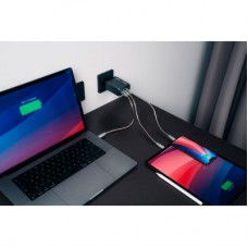 Зарядний пристрій Verbatim GaN 200 W 4 ports (2xUSB-C-100 W, USB-C-65 W/USB-A -3.0) (32204) - Фото