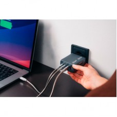 Зарядний пристрій Verbatim GaN 200 W 4 ports (2xUSB-C-100 W, USB-C-65 W/USB-A -3.0) (32204) - Фото