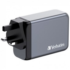 Зарядний пристрій Verbatim GaN 240 W 4 ports (USB-C-140 W, USB-C-100 W, USB-C-65 W/USB-A-3.0) (32205) - Фото