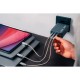 Зарядний пристрій Verbatim GaN 240 W 4 ports (USB-C-140 W, USB-C-100 W, USB-C-65 W/USB-A-3.0) (32205)