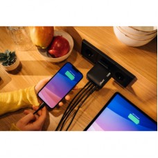Зарядний пристрій Verbatim MiniGaN 165 W 4 ports (3xUSB-C/1xUSB-A) (32216) - Фото