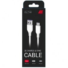Дата кабель USB 2.0 AM to Type-C 1.0m Glow white 2E (2E-CCAC-WH_) - Фото