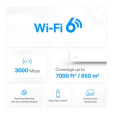 Точка доступу Wi-Fi Mercusys HALO-H80X-3-PACK - Фото