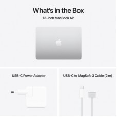 Ноутбук Apple MacBook Air 13 M4 A3240 Silver (MW0W3UA/A) - Фото