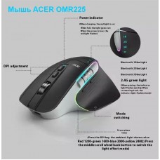 Беспроводная Мышка Acer Omr225 с комбинированным подключением (Асер 225) Беспроводная Мышка Acer Omr225 с комбинированным подключением (Асер 225)