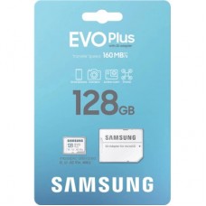 Картка пам'яті Samsung 128 GB microSDXC Class 10 UHS-I U3 V30 A2 EVO Plus+SD Adapte (MC128SA/EU) - Фото