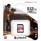 Карта памяти Kingston 512GB SDXC class 10 UHS-II U3 Canvas React Plus (SDR2V6/512GB)