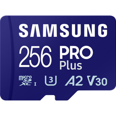 Картка пам'яті Samsung 256 GB microSDXC class 10 UHS-I U3 V30 Pro Plus (MB-MD256SB/WW)