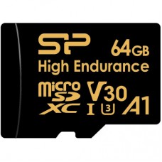 Карта памяти Silicon Power 64GB microSDXC class 10 UHS-I U3 V30 A1 High Endurance (SP064GBSTXDV3V1HSP) - Фото