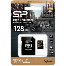 Карта памяти Silicon Power 128GB microSDXC class 10 UHS-I U3 V30 A1 High Endurance (SP128GBSTXDV3V1HSP) - Фото
