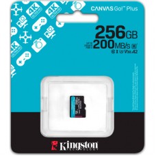Картка пам'яті Kingston 256 GB microSDXC сlass 10 UHS-I U3 V30 A2 Canvas Go Plus G4 (SDCG4/256GBSP) - Фото