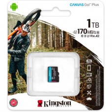 Картка пам'яті Kingston 1 TB microSDXC сlass 10 UHS-I U3 V30 A2 Canvas Go Plus G4 (SDCG4/1TBSP) - Фото