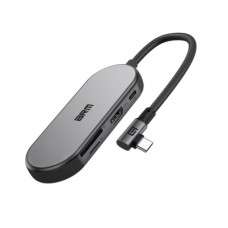 Концентратор Armorstandart Angle USB-C to HDMI 4K, RJ45, PD, 2USB, SD, microSD Grey (ARM86022) Концентратор Armorstandart Angle USB-C to HDMI 4K, RJ45, PD, 2USB, SD, microSD Grey (ARM86022) - Фото
