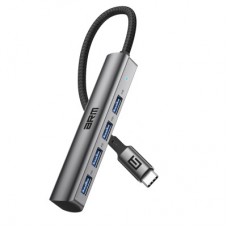 Концентратор Armorstandart USB-C to 4USB Grey (ARM69364) Концентратор Armorstandart USB-C to 4USB Grey (ARM69364) - Фото