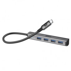Концентратор Armorstandart USB-C to 4USB Grey (ARM69364) Концентратор Armorstandart USB-C to 4USB Grey (ARM69364) - Фото