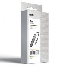 Концентратор Armorstandart USB-C to 4USB Grey (ARM69364) Концентратор Armorstandart USB-C to 4USB Grey (ARM69364) - Фото