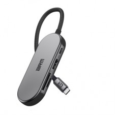 Концентратор Armorstandart USB-C to HDMI 4K, PD, 3USB, SD, microSD Grey (ARM69366) Концентратор Armorstandart USB-C to HDMI 4K, PD, 3USB, SD, microSD Grey (ARM69366) - Фото