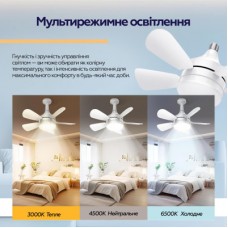 Вентилятор XoKo LED Socket Fanlight 2000 (XK-SFL-2000) - Фото