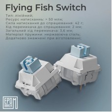 Клавиатура Epomaker AK820 Pro 75 Flying Fish Switch Hot-Swap RGB USB/Wireless/Bluetooth UA White - Фото