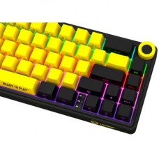 Клавиатура Lorgar KBP70MW Pro RGB Wireless/Bluetooth/USB UA Black/yellow (LRG-KBP70MW-YL-US) - Фото